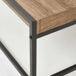 Garnero Arredamenti Tavolini Moderni|Tavolini Moderni-Tavolino da salotto rettangolare moderno 84x80cm noce nero Yala