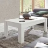 Garnero Arredamenti Tavolini Classici|Tavolini Classici-Tavolino da salotto rettangolare 122x65cm bianco opaco Halston