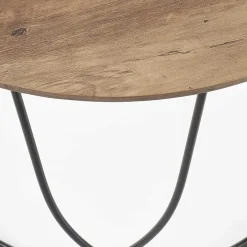 Garnero Arredamenti Tavolini Moderni|Tavolini Moderni-Tavolino da salotto rotondo moderno design 60x60cm noce nero Silver