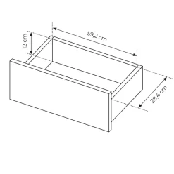 Garnero Arredamenti Tavolini Moderni|Tavolini Moderni-Tavolino da salotto 68x49cm 1 cassetto cannettato Ciar Beige