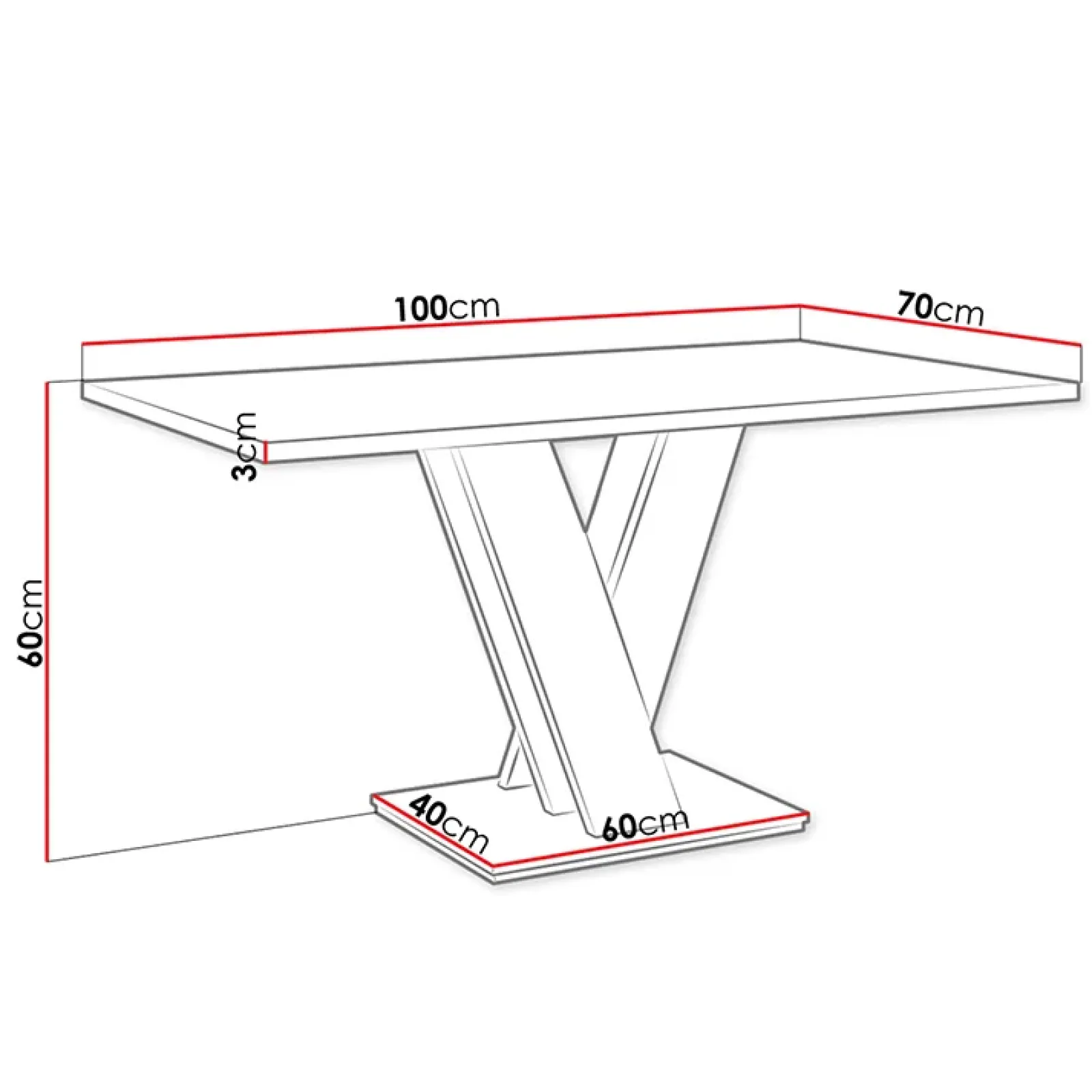 Garnero Arredamenti Tavoli Da Pranzo|Tavolini Da Salotto-Tavolino da salotto 100x70cm bianco effetto marmo Amilia