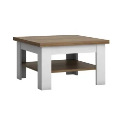 Garnero Arredamenti Tavolini Classici|Tavolini Classici-Tavolino da salotto 70x70cm bianco frassinato rovere Provenza