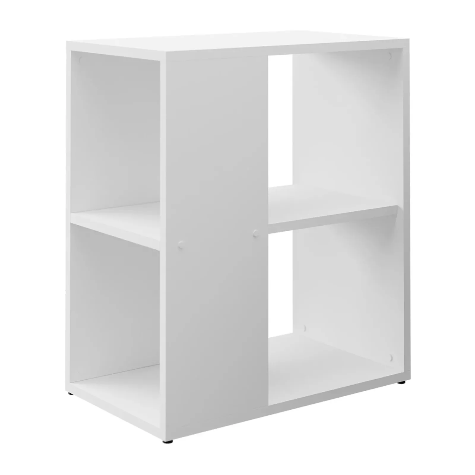 Garnero Arredamenti Tavolini Moderni|Tavolini Moderni-Tavolino da salotto 52x30cm con libreria bianco Enea