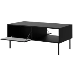 Garnero Arredamenti Tavolini Moderni|Tavolini Moderni-Tavolino da salotto 100x55cm con vano nero Wild Nero Opaco