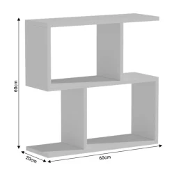 Garnero Arredamenti Tavolini Moderni|Tavolini Moderni-Tavolino da salotto 60x60cm con libreria design Priocca Bianco Opaco