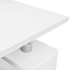 Garnero Arredamenti Tavolini Moderni|Tavolini Moderni-Tavolino da salotto 110x60cm design moderno bianco Thalena Bianco Opaco
