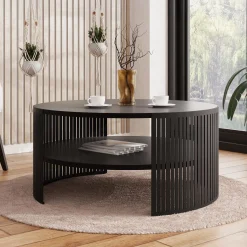 Garnero Arredamenti Tavolini Moderni|Tavolini Moderni-Tavolino da salotto 75x75cm design moderno nero Elisera Nero Opaco