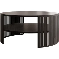Garnero Arredamenti Tavolini Moderni|Tavolini Moderni-Tavolino da salotto 75x75cm design moderno nero Elisera Nero Opaco