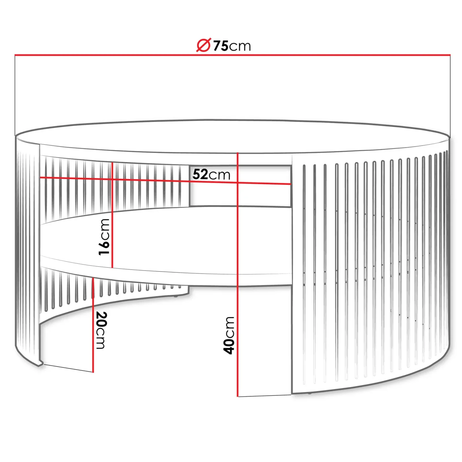 Garnero Arredamenti Tavolini Moderni|Tavolini Moderni-Tavolino da salotto 75x75cm design moderno rovere nero Elisera Rovere - Nero opaco