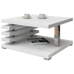 Garnero Arredamenti Tavolini Moderni|Tavolini Moderni-Tavolino da salotto 60x60cm moderno Zaphira Bianco Opaco