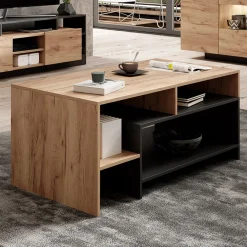 Garnero Arredamenti Tavolini Moderni|Tavolini Moderni-Tavolino da salotto 120x60cm rovere antracite Blob Rovere - Antracite