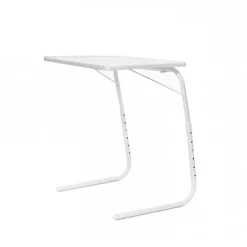 Garnero Arredamenti Accessori Ufficio-Tavolino pieghevole multiposizione 53x70cm metallo bianco Giga