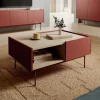 Garnero Arredamenti Tavolini Moderni|Tavolini Moderni-Tavolino salotto 97x65cm design moderno rosso Passion