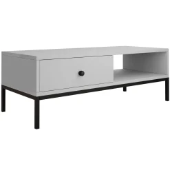 Garnero Arredamenti Tavolini Moderni|Tavolini Moderni-Tavolino salotto  90x50cm design moderno Pollon Grigio