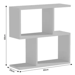 Garnero Arredamenti Tavolini Moderni|Tavolini Moderni-Tavolino 60x60cm da salotto con libreria design grigio antico Priocca Cemento