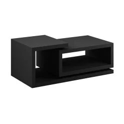 Garnero Arredamenti Tavolini Moderni|Tavolini Moderni-Tavolino 120x60cm da salotto rettangolare Megan Gihome® Nero Opaco