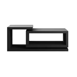 Garnero Arredamenti Tavolini Moderni|Tavolini Moderni-Tavolino 120x60cm da salotto rettangolare Megan Gihome® Nero Opaco