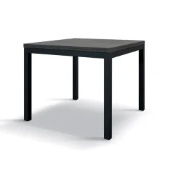 Garnero Arredamenti Tavoli Da Pranzo|Tavoli Allungabili-Tavolo 90/180 cm allungabile acciaio metallo Alanda Ossido