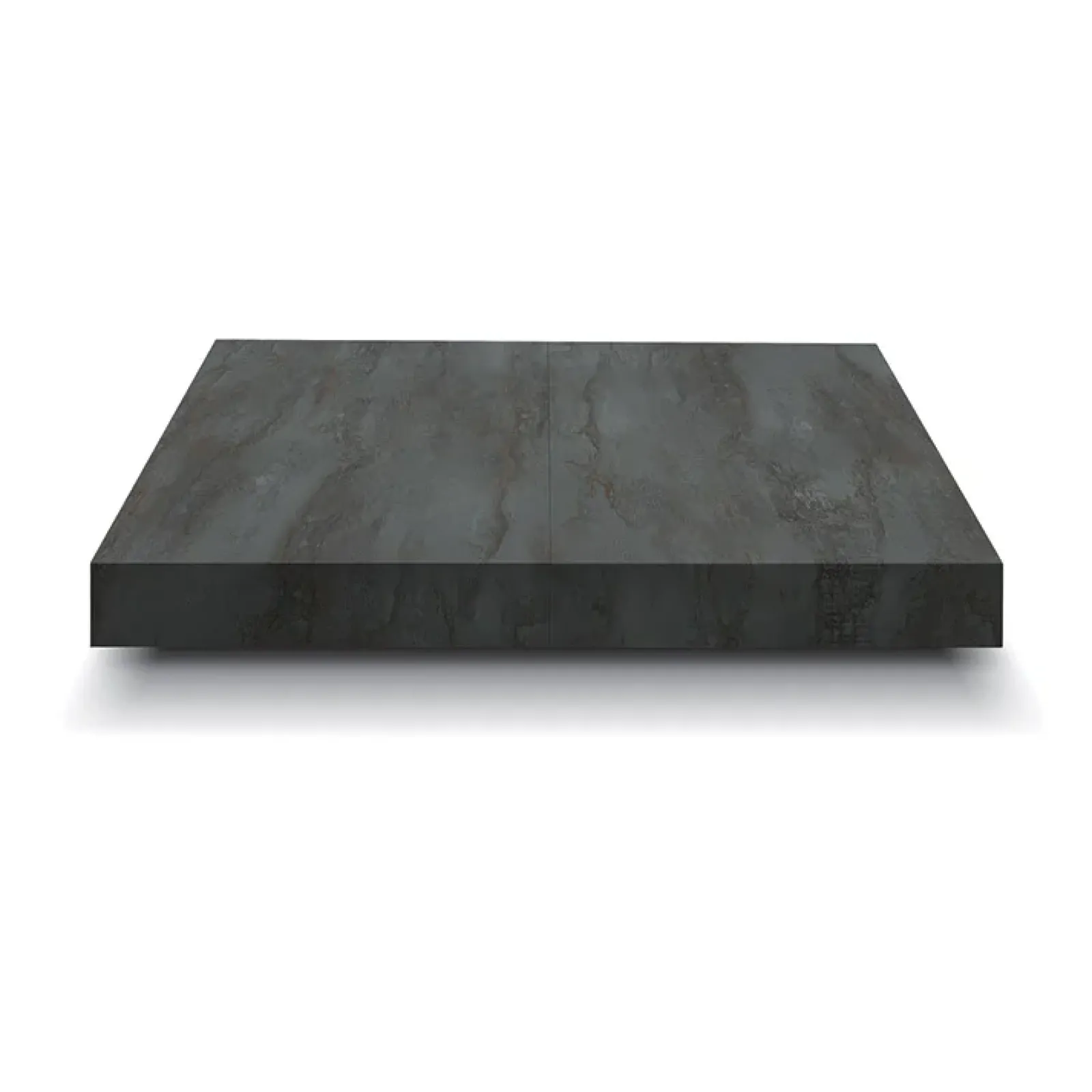 Garnero Arredamenti Tavoli Da Pranzo|Tavoli Allungabili-Tavolo 160/240 cm allungabile acciaio ossidato metallo Otab Ossido