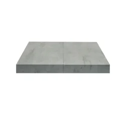 Garnero Arredamenti Tavoli Da Pranzo|Tavoli Allungabili-Tavolo 140/220 cm allungabile grigio metallo Otab Cemento