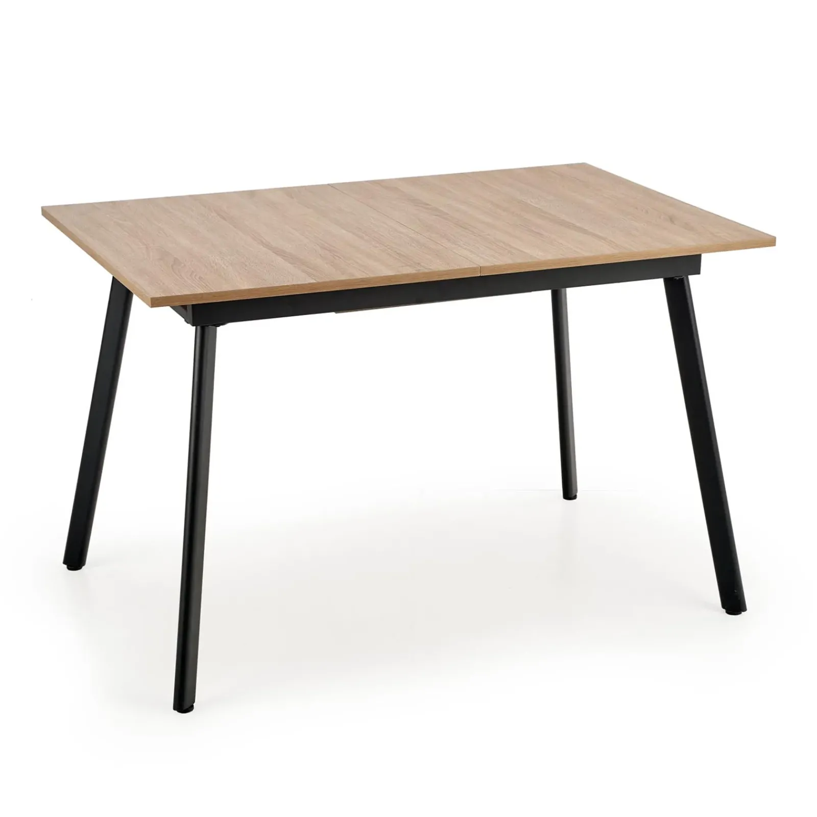 Garnero Arredamenti Tavoli Da Pranzo|Tavoli Allungabili-Tavolo allungabile 120/160 cm moderno rovere sonoma grigio nero Odran