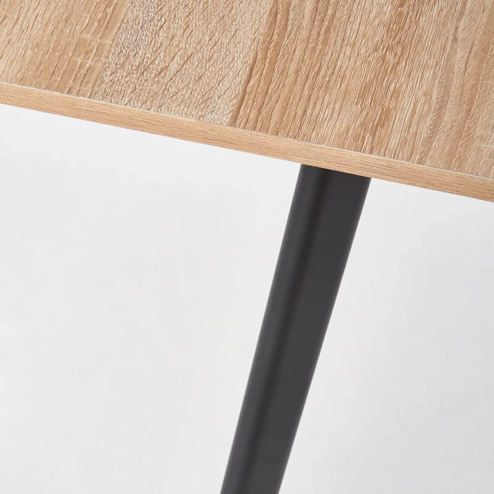 Garnero Arredamenti Tavoli Da Pranzo|Tavoli Allungabili-Tavolo allungabile 120/160 cm moderno rovere sonoma grigio nero Odran