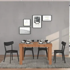 Garnero Arredamenti Tavoli In Legno|Tavoli Da Pranzo-Tavolo allungabile 120-200 cm rovere Block