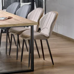 Garnero Arredamenti Tavoli Da Pranzo|Tavoli Allungabili-Tavolo allungabile 160/310cm da pranzo industrial rovere wotan nero Think