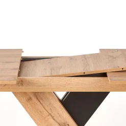 Garnero Arredamenti Tavoli Da Pranzo|Tavoli Allungabili-Tavolo allungabile 130/175cm da pranzo moderno rovere nero Brenta