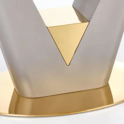 Garnero Arredamenti Tavoli Da Pranzo|Tavoli Allungabili-Tavolo allungabile 160/220cm da pranzo effetto marmo grigio Adige