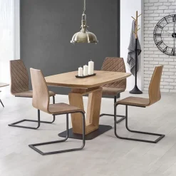 Garnero Arredamenti Tavoli In Legno|Tavoli Da Pranzo-Tavolo allungabile 160/220cm da pranzo rovere dorato Peonia Gihome®