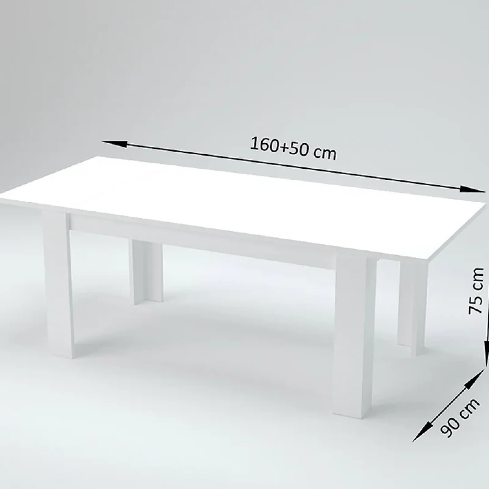 Garnero Arredamenti Tavoli Da Pranzo|Tavoli Allungabili-Tavolo allungabile 160-210cm grigio Zenzero Cemento