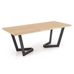 Garnero Arredamenti Tavoli Da Pranzo|Tavoli Allungabili-Tavolo allungabile 160/250cm industrial nero rovere Ridge Rovere - Nero