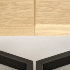 Garnero Arredamenti Tavoli Da Pranzo|Tavoli Allungabili-Tavolo allungabile 160/250cm industrial nero rovere Ridge Rovere - Nero