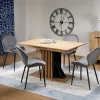 Garnero Arredamenti Tavoli Da Pranzo|Tavoli Allungabili-Tavolo allungabile 130/175cm moderno rovere nero Lavander