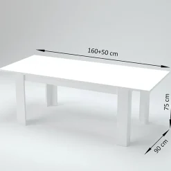 Garnero Arredamenti Tavoli Da Pranzo|Tavoli Allungabili-Tavolo allungabile 160-210cm Zenzero Ossido