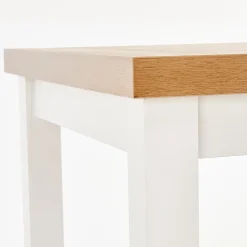 Garnero Arredamenti Tavoli In Legno|Tavoli Da Pranzo-Tavolo allungabile 140/220cm rettangolare rovere nodato bianco Ace Bianco - Rovere