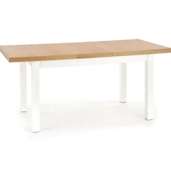 Garnero Arredamenti Tavoli In Legno|Tavoli Da Pranzo-Tavolo allungabile 140/220cm rettangolare rovere nodato bianco Ace Bianco - Rovere