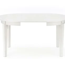 Garnero Arredamenti Tavoli Rotondi|Tavoli Da Pranzo-Tavolo allungabile 100/200cm rotondo moderno bianco Robin