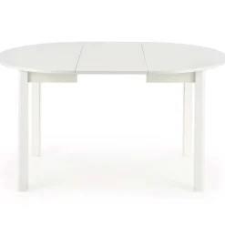 Garnero Arredamenti Tavoli Rotondi|Tavoli Da Pranzo-Tavolo allungabile 102/142cm rotondo da pranzo moderno bianco Lucci Bianco Opaco