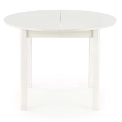 Garnero Arredamenti Tavoli Rotondi|Tavoli Da Pranzo-Tavolo allungabile 102/142cm rotondo da pranzo moderno bianco Lucci Bianco Opaco
