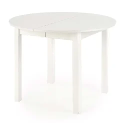Garnero Arredamenti Tavoli Rotondi|Tavoli Da Pranzo-Tavolo allungabile 102/142cm rotondo da pranzo moderno bianco Lucci Bianco Opaco