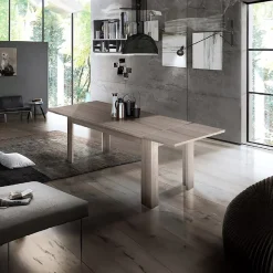 Garnero Arredamenti Tavoli Da Pranzo|Tavoli Allungabili-Tavolo allungabile 160-210cm Zenzero Rovere
