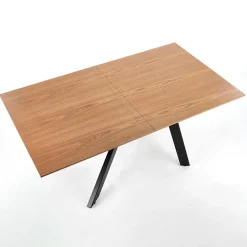 Garnero Arredamenti Tavoli In Legno|Tavoli Da Pranzo-Tavolo allungabile 160/200cm rovere naturale acciaio nero Cornet