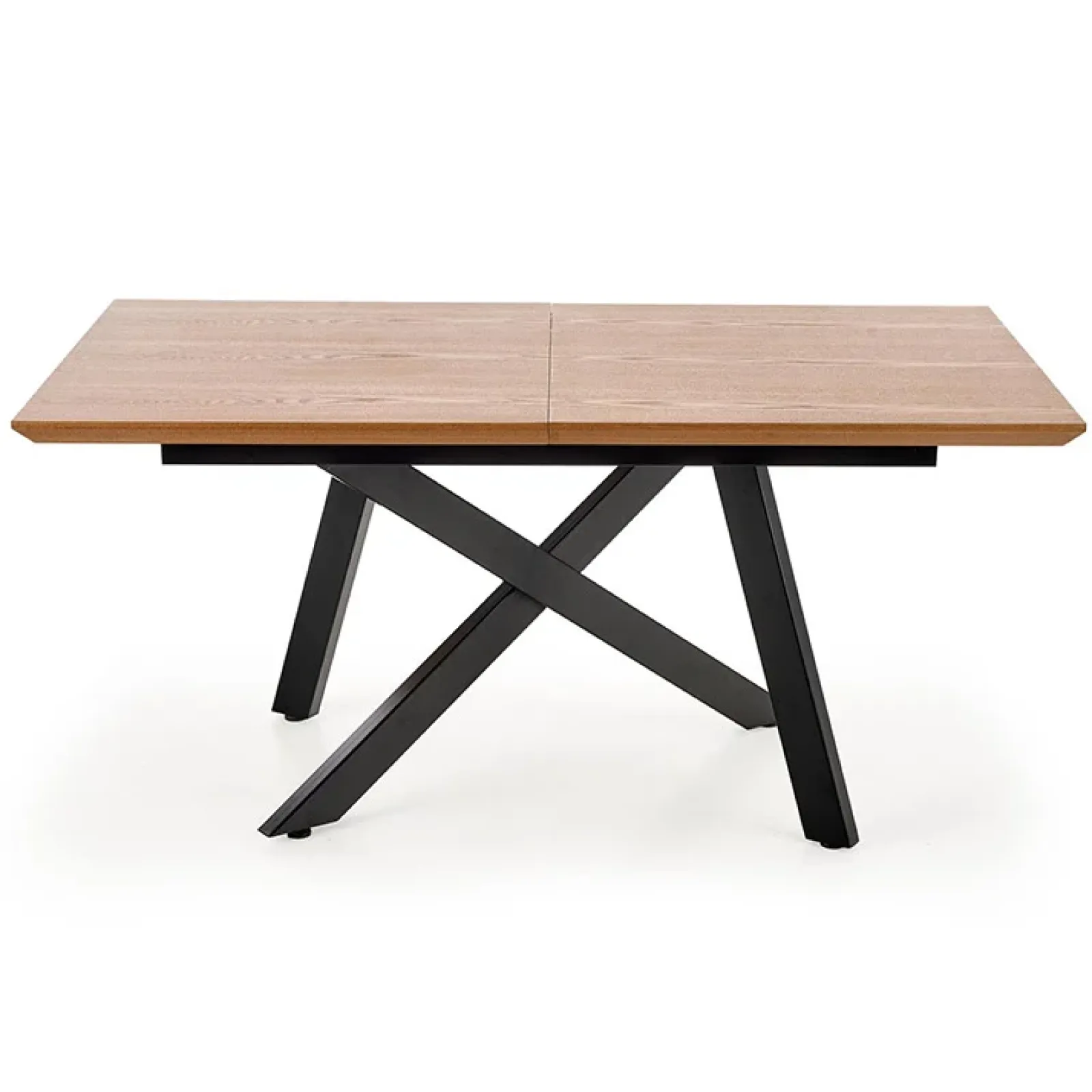 Garnero Arredamenti Tavoli In Legno|Tavoli Da Pranzo-Tavolo allungabile 160/200cm rovere naturale acciaio nero Cornet