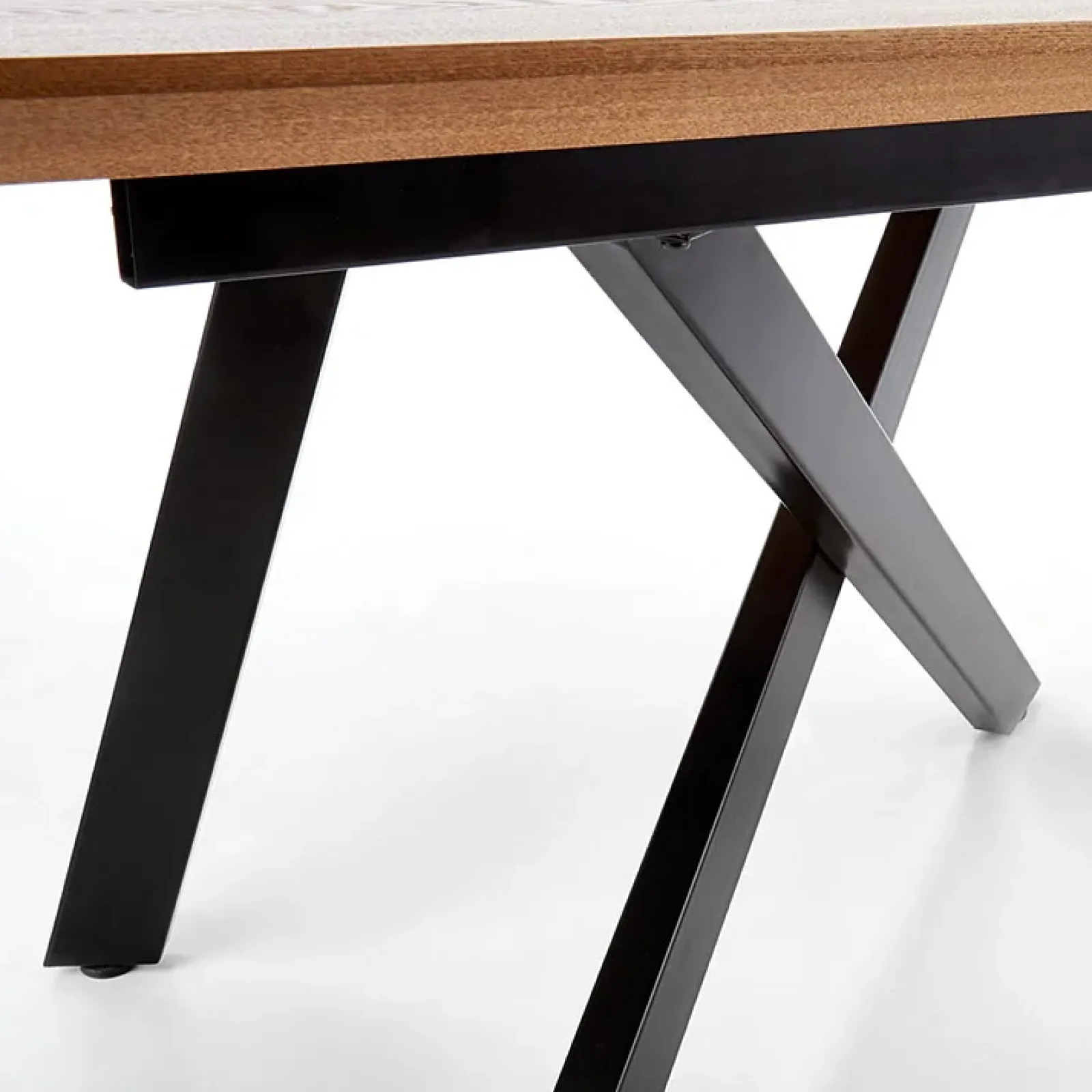 Garnero Arredamenti Tavoli In Legno|Tavoli Da Pranzo-Tavolo allungabile 160/200cm rovere naturale acciaio nero Cornet