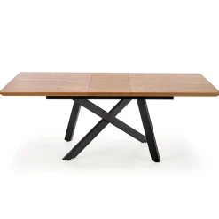 Garnero Arredamenti Tavoli In Legno|Tavoli Da Pranzo-Tavolo allungabile 160/200cm rovere naturale acciaio nero Cornet