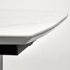 Garnero Arredamenti Tavoli Da Pranzo|Tavoli Allungabili-Tavolo allungabile da pranzo 160/220cm bianco grigio chiaro Ignazio