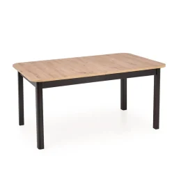 Garnero Arredamenti Tavoli Da Pranzo|Tavoli Allungabili-Tavolo allungabile industrial 160/228cm rovere nero Florian