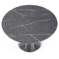 Garnero Arredamenti Tavoli Da Pranzo|Tavoli Allungabili-Tavolo allungabile moderno 120/160cm marmo grigio Donald